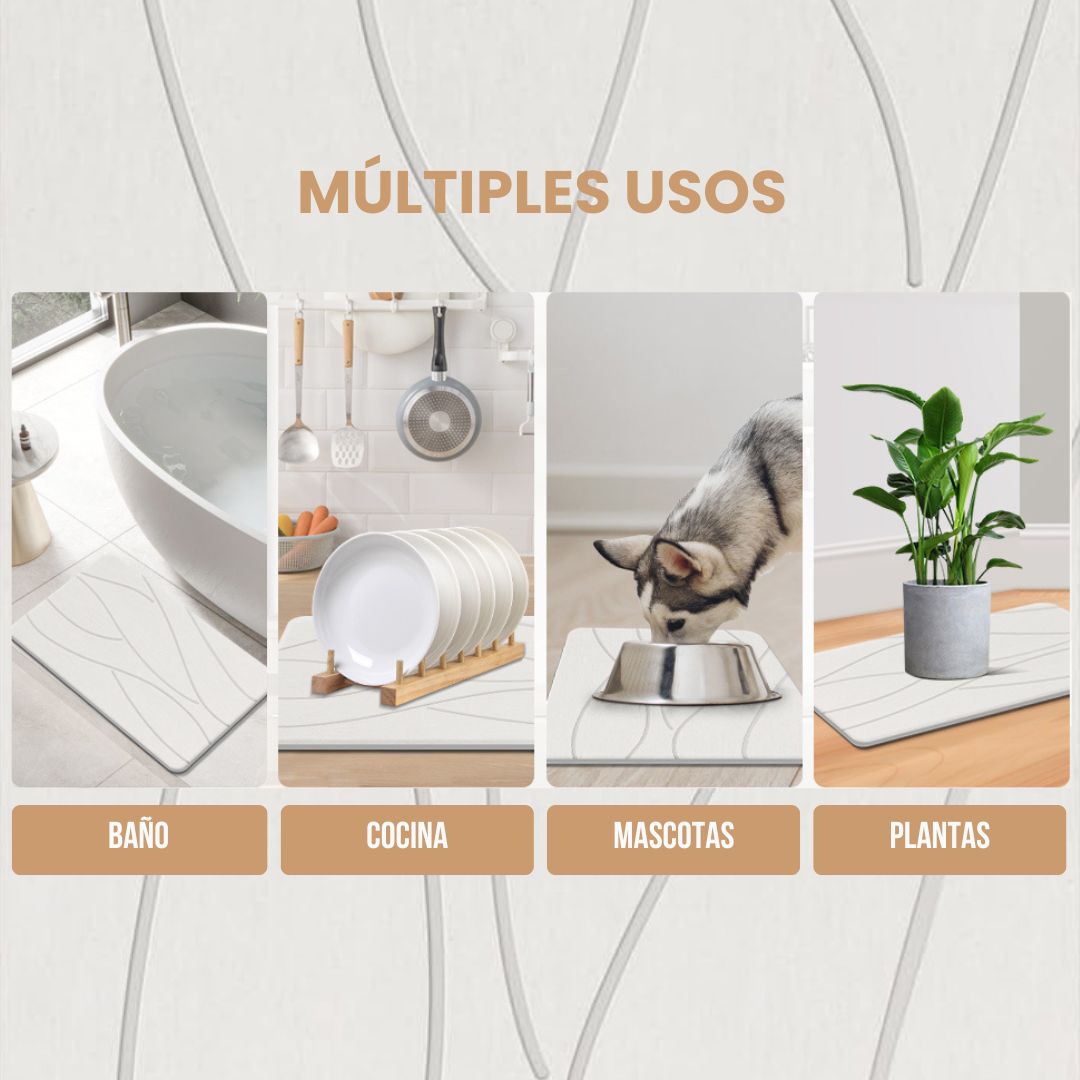 TAPETE DE PIEDRA ABSORBENTE + ENVIO GRATIS