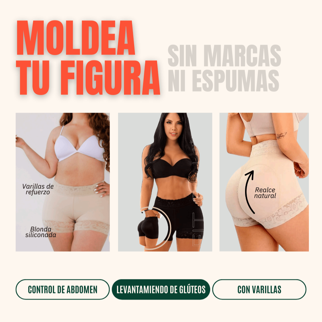 SHORT LEVANTACOLA CONTROL ABDOMEN + ENVIO GRATIS