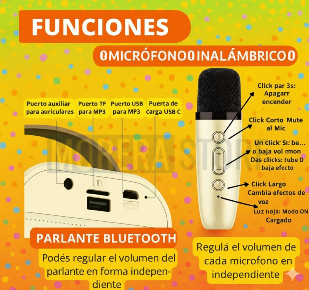 🎤 ¡Canta sin parar! Mini Karaoke con Envío Gratis