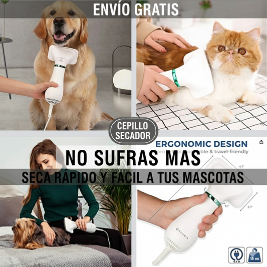 CEPILLO SECADOR PARA MASCOTAS + ENVIO GRATIS