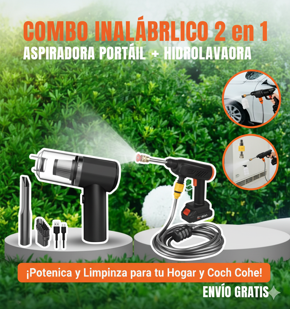 COMBO HIDROLAVADORA + ASPIRADORA SUPER PROMO