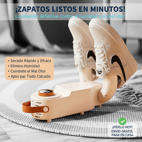 ¡Zapatos secos y sin olor en minutos! Envío gratis