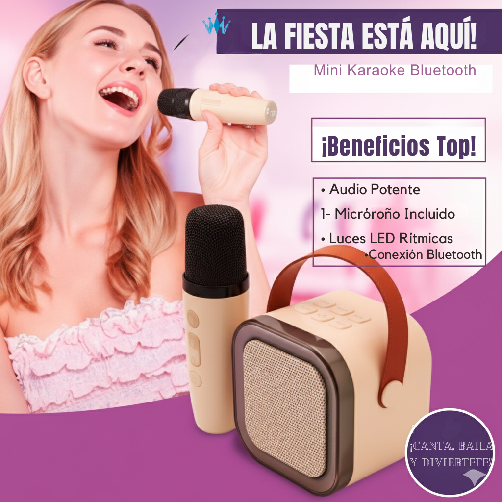 🎤 ¡Canta sin parar! Mini Karaoke con Envío Gratis